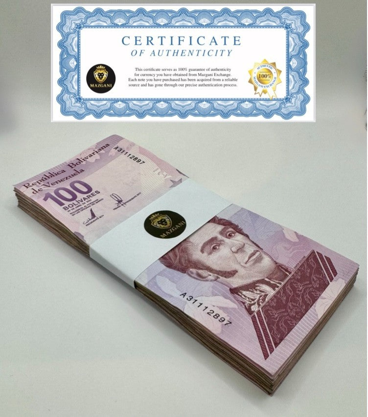 Venezuela 100 Digitales  2021 qty 50 Cir 100 million bolivars 1/2 Bundle0