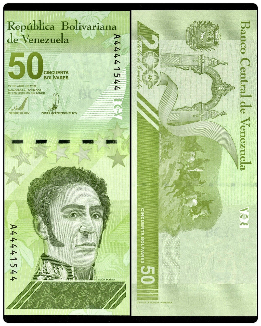 Venezuela Bolivares Digitales 5 Pcs SET 2021 UNC Banknote 5, 10, 20, 50, 100 New5