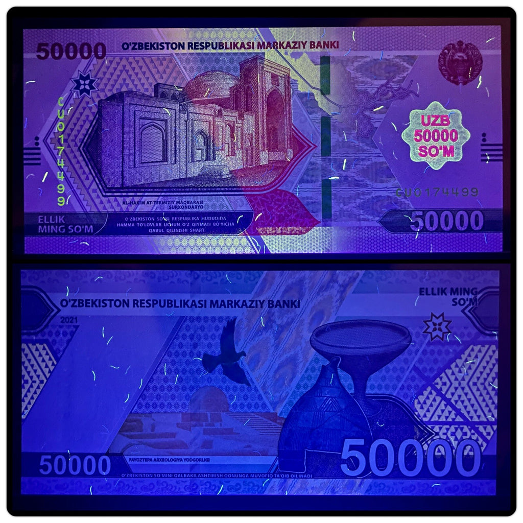 Uzbekistan 2000 5000 10,000 20,000 50,000 100,000 Sum, 6 Pcs SET, 2021, UNC NEW5
