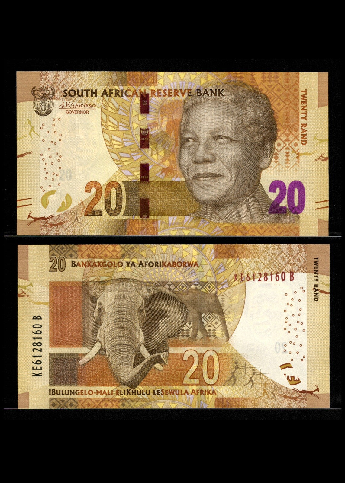 SET ; South Africa, 10, 20, 50 Rand, ND 2013 - 2018 UNC Banknote Nelson Mandela4