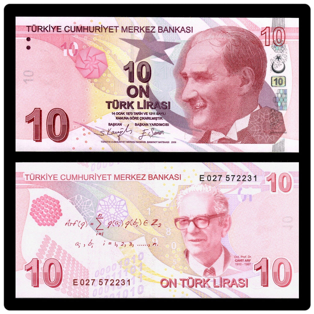 Turkey 200, 100, 50, 20, 10, 5 Lira Banknote 6 Pcs SET 2009 (2020) ND, UNC NEW12