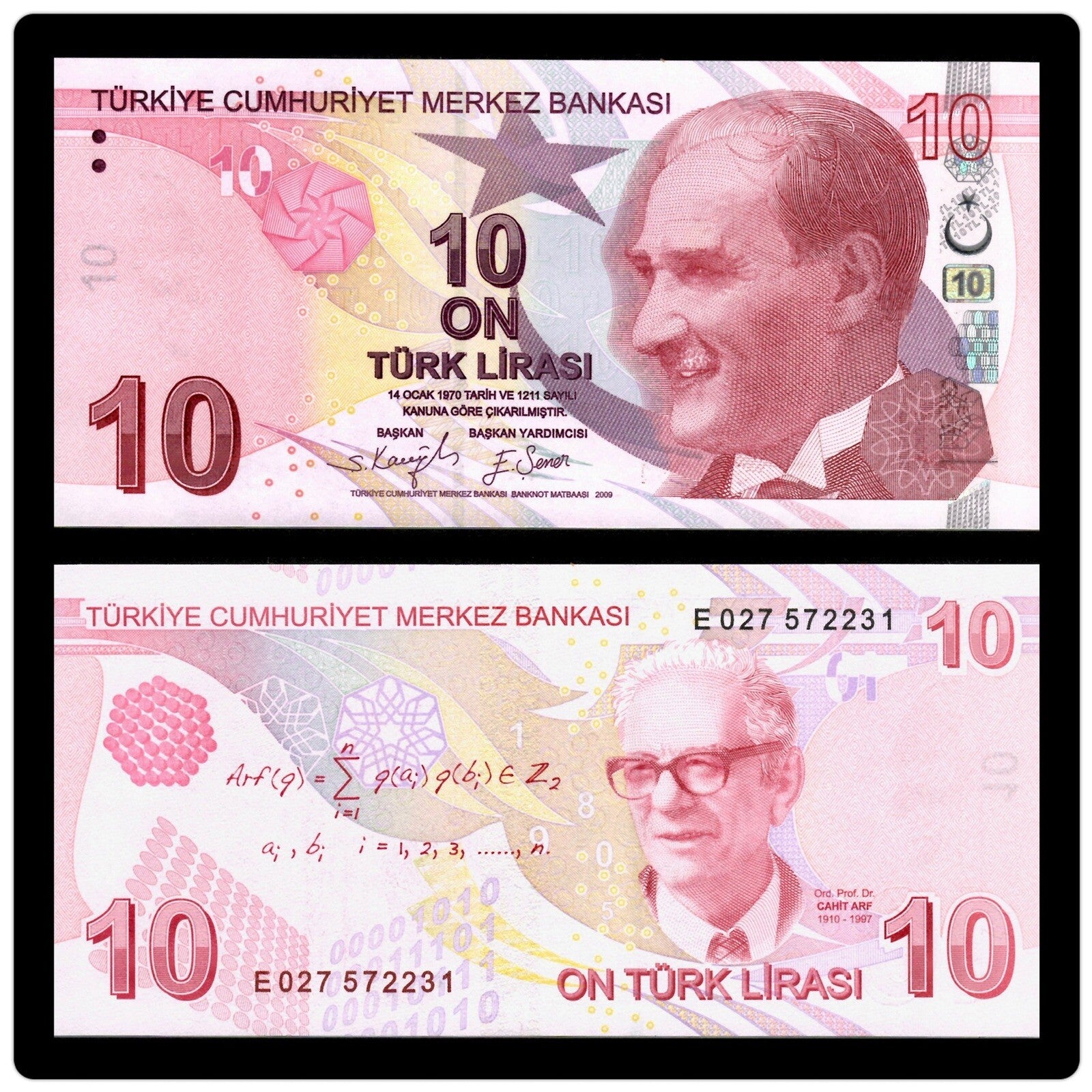 Turkey 200, 100, 50, 20, 10, 5 Lira Banknote 6 Pcs SET 2009 (2020) ND, UNC NEW12