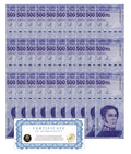Venezuela 500 Mil Bolivar Soberano 2020 UNC qty 30 PCS 500,000 (1/2 Million) New0