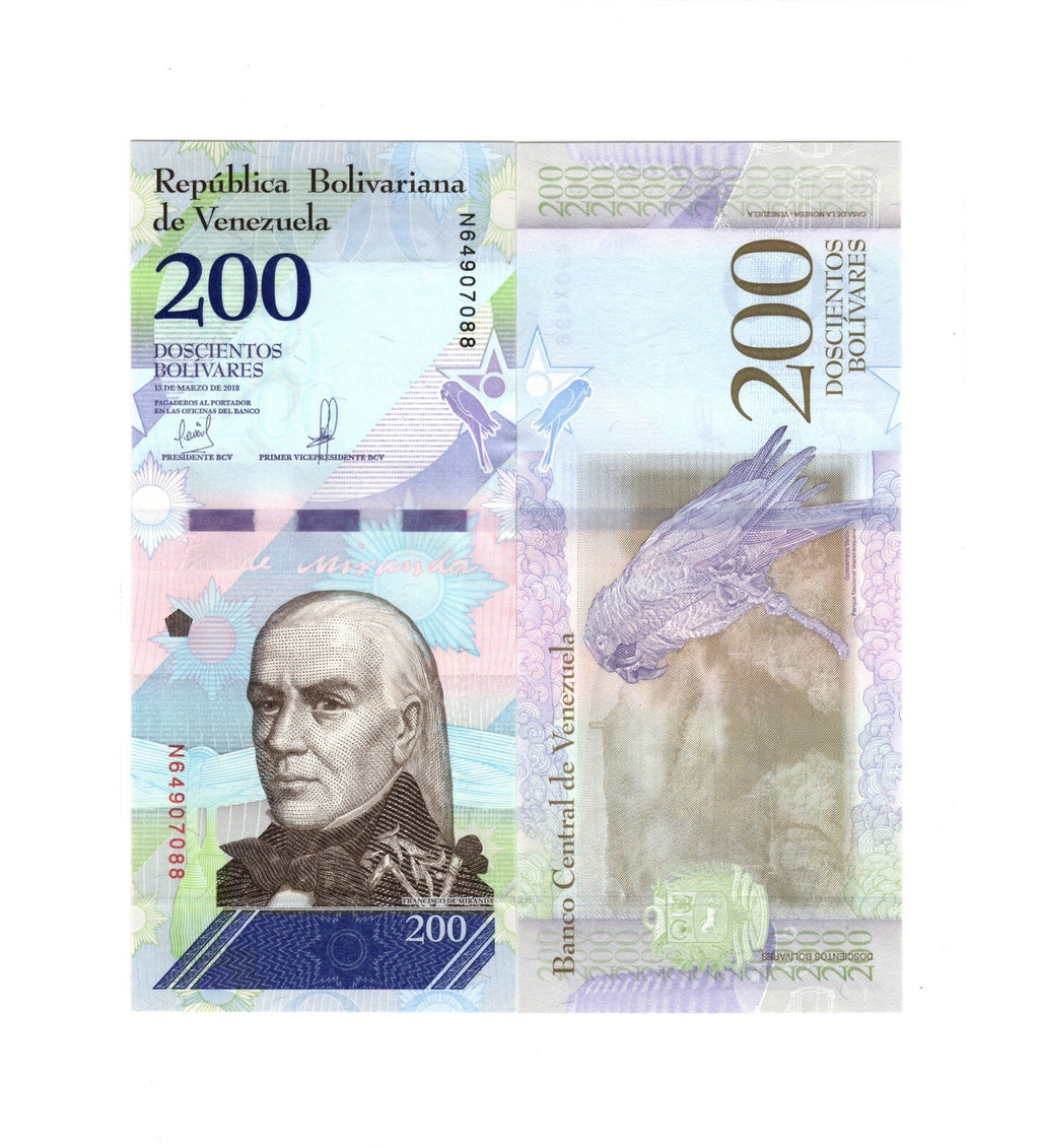 Venezuela 2,5,10,20,50,100,200,500 Bolivares, 2018 FULL SET, 8 Pcs UNC Banknotes5