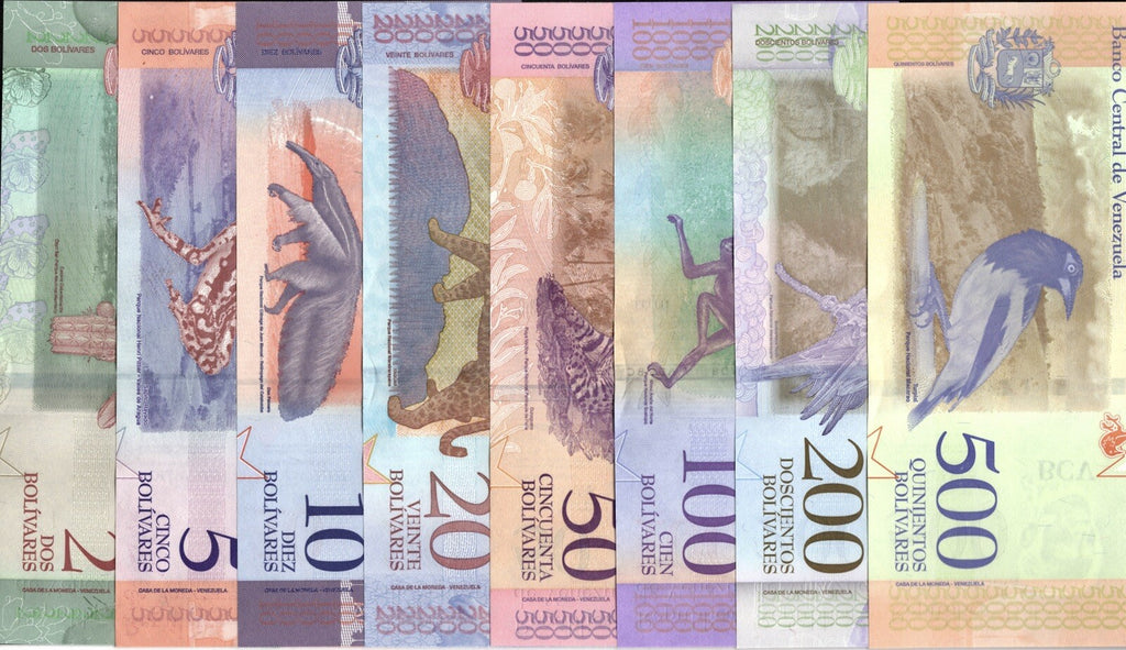 Venezuela FULL SET 2-100,000 Bolivares, & 2- 500 Soberano , 21 Pcs UNC Banknotes7