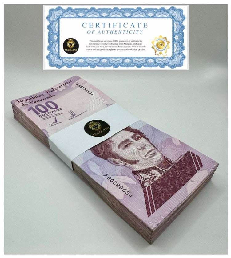 Venezuela 100 Digitales  2021 qty 100 Cir 100 million bolivars Full Bundle0
