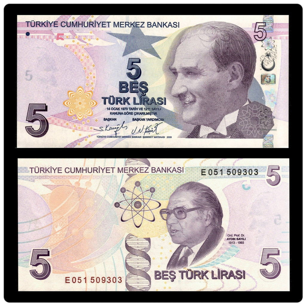 Turkey 200, 100, 50, 20, 10, 5 Lira Banknote 6 Pcs SET 2009 (2020) ND, UNC NEW13