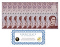 VENEZUELA 100 DIGITALES qty 10 2021 Cir 100 million bolivar USA0