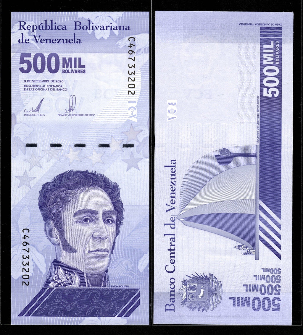 Venezuela 500000 Bolivares UNC qty 1000, full Brick2