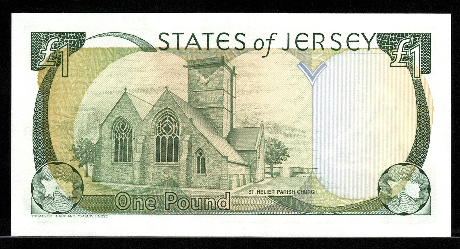JERSEY 1 POUND BANKNOTE P20 1993 QUEEN ELIZABETH II Prefix-LC UNC 3