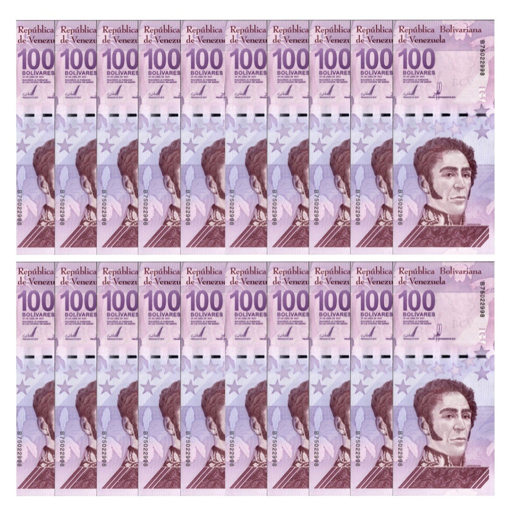 Venezuela 100 Digitales 2021 qty 20 UNC 100 million bolivars New USA5