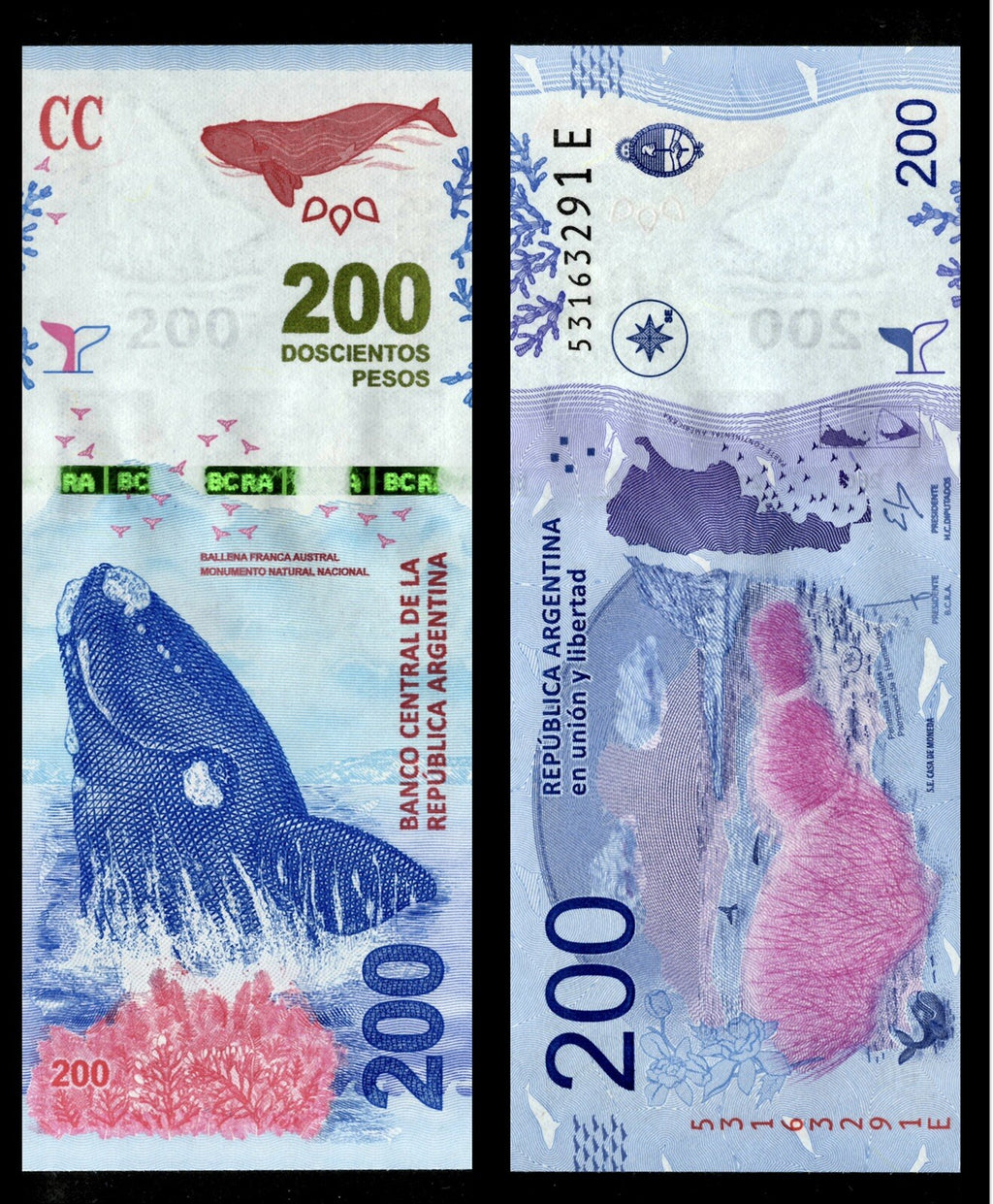 Argentina 20 50 100 200 500 1000 Pesos 6 Pcs SET NEW, 2016-2019 Banknote ND UNC5