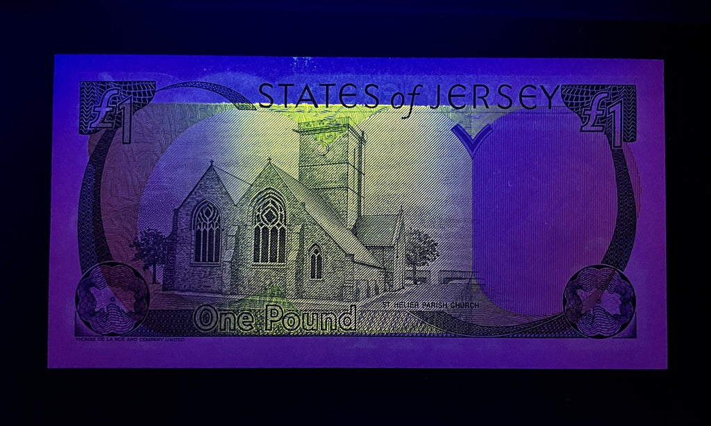 JERSEY 1 POUND BANKNOTE P20 1993 QUEEN ELIZABETH II Prefix-LC UNC 4