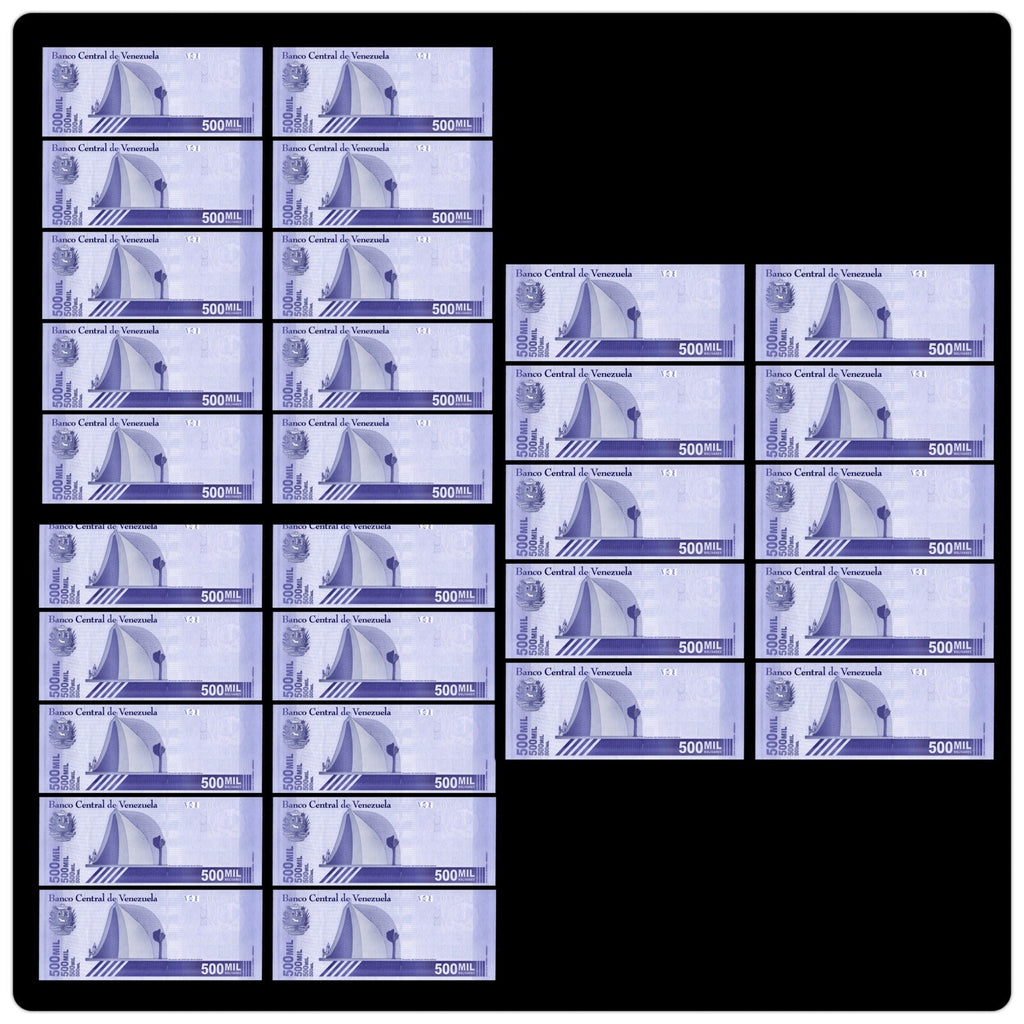 Venezuela 500 Mil Bolivar Soberano 2020 UNC qty 30 PCS 500,000 (1/2 Million) New2