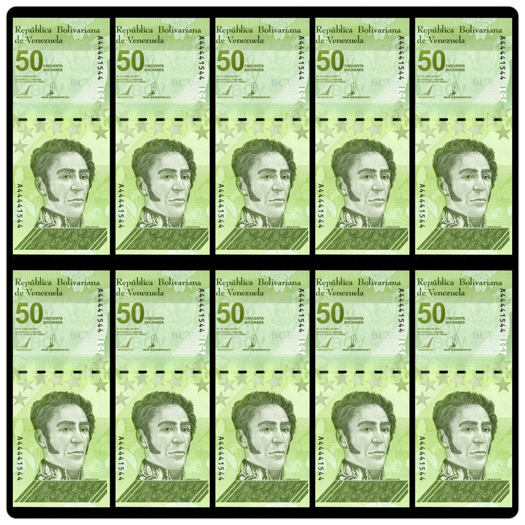 Venezuela 50 Digitales 2021 qty 10 Cir 50 million bolivar USA2