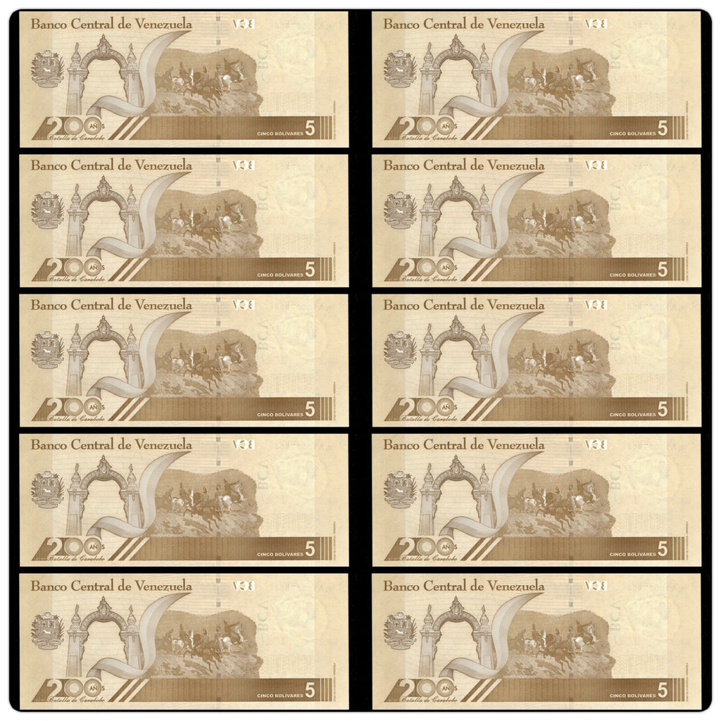 Venezuela 5 Digitales banknotes 2021 qty 10 UNC 5 million bolivars New2
