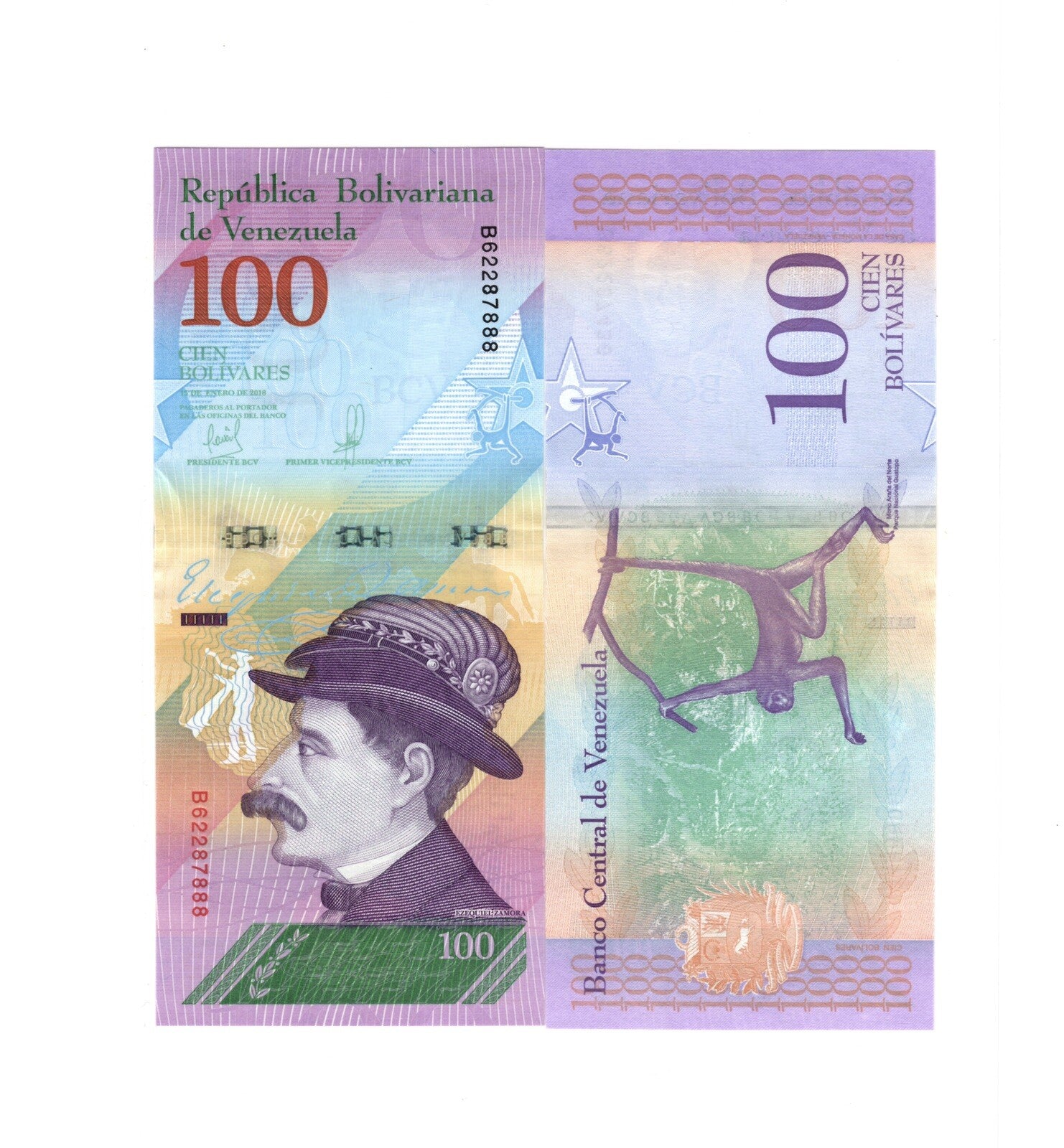 Venezuela 2,5,10,20,50,100,200,500 Bolivares, 2018 FULL SET, 8 Pcs UNC Banknotes6