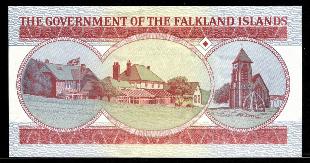 Falkland Islands 5 £ Pounds, 2005, British Administration P-17a, UNC QEII3