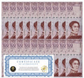 VENEZUELA 100 DIGITALES qty 20 2021 Cir 100 million bolivar USA0