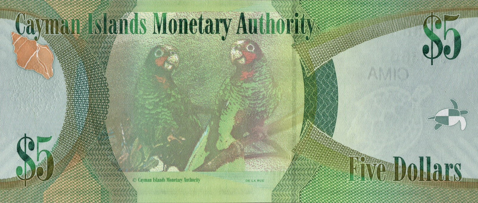 Cayman Islands 1, 5, 10 dollars 3 Pcs Set 2014 - 2018 UNC Queen Elizabeth II New10
