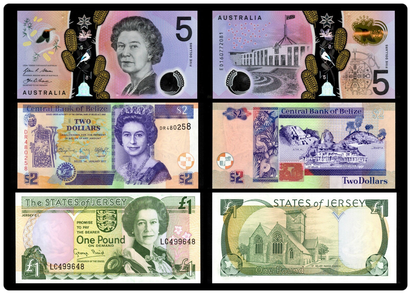 Queen Elizabeth II, 23 PCs Banknote/Coin Album Set, UNC Currency Gift Set6