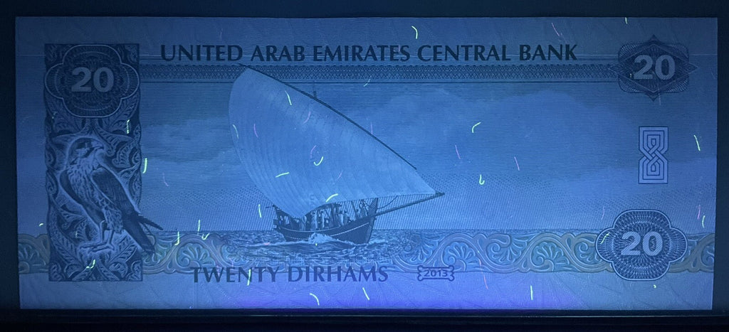 United Arab Emirates UAE 20 Dirhams Banknotes P-28b 2013 UNC **FREE SHIPPING**4
