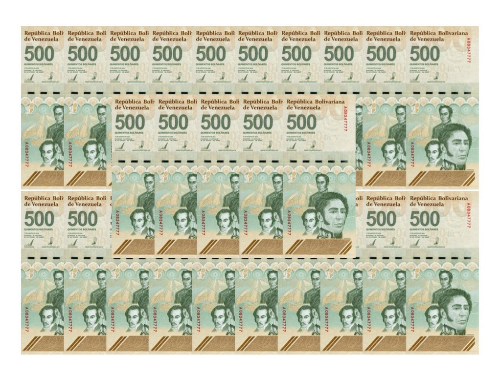 VENEZUELA 500 DIGITALES 2023 Qty 25 UNC 500 million bolivar soberano  New USA0