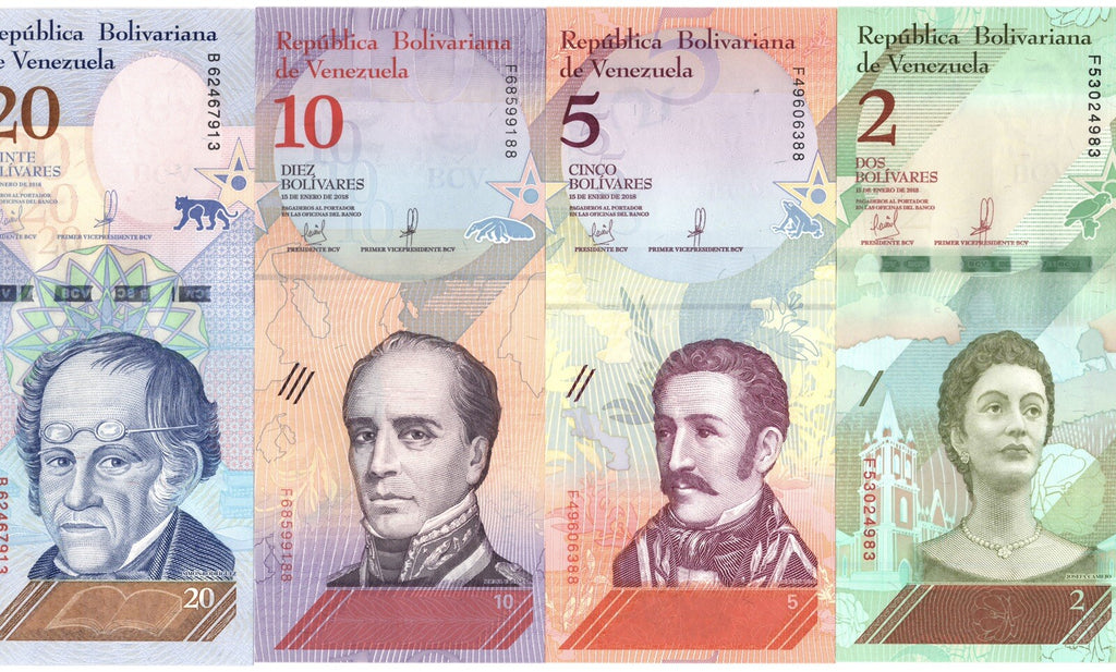 Venezuela 2,5,10,20,50,100,200,500 Bolivares, 2018 FULL SET, 8 Pcs UNC Banknotes3