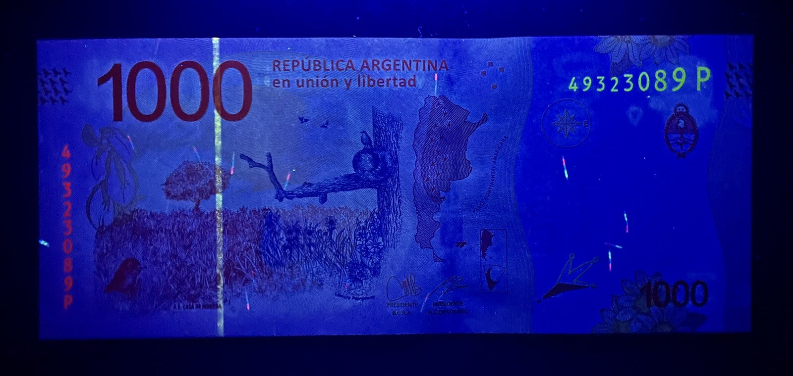 Argentina 1000 Pesos Banknote ND 2017, P-366a New Design UNC4