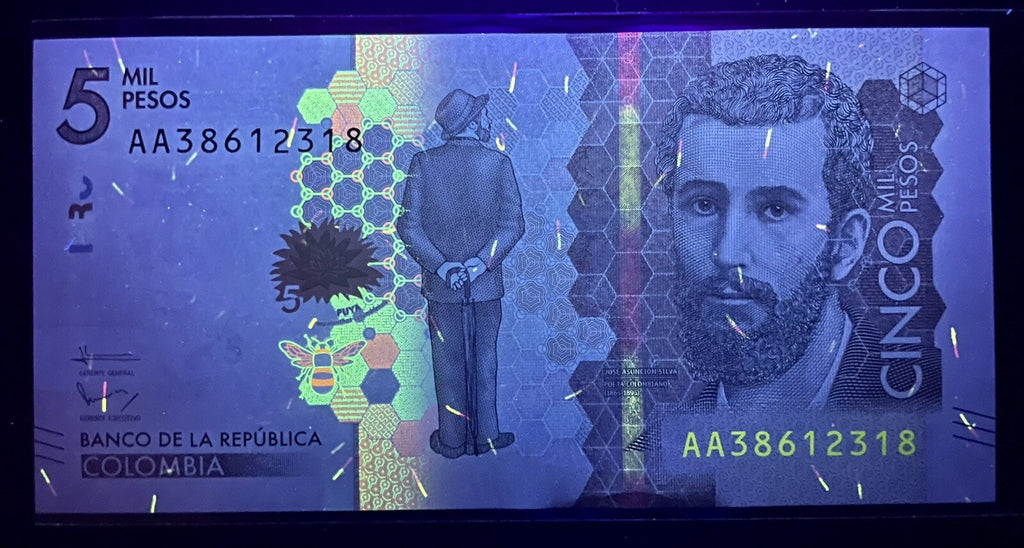 Colombia 5000, 2000, 1000 Pesos 3 Pcs set 2015 Banknote UNC New3