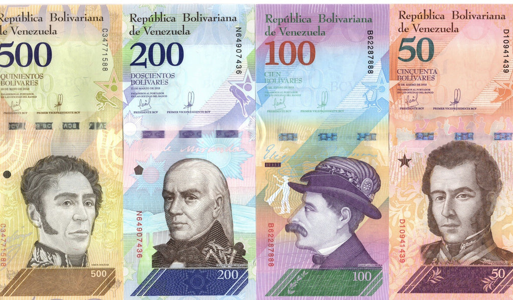 Venezuela 2,5,10,20,50,100,200,500 Bolivares, 2018 FULL SET, 8 Pcs UNC Banknotes2