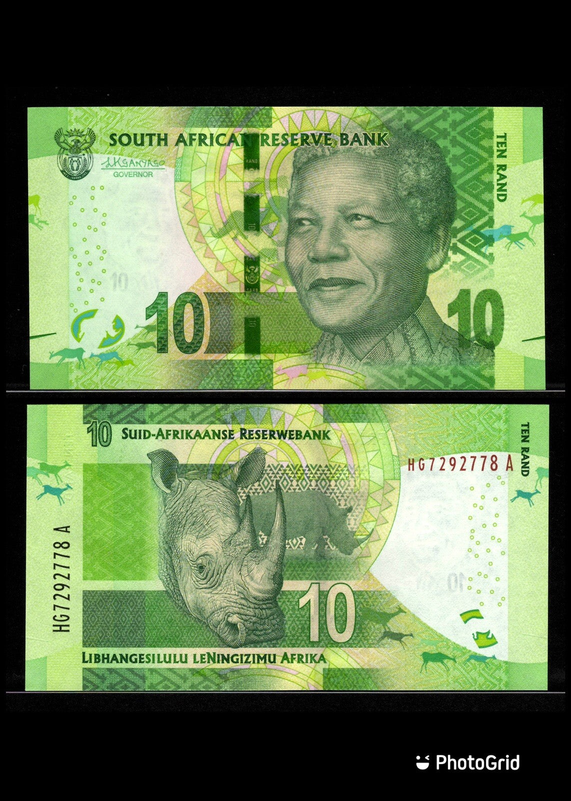 SET ; South Africa, 10, 20, 50 Rand, ND 2013 - 2018 UNC Banknote Nelson Mandela6