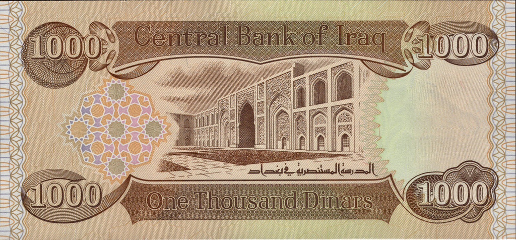 Iraq 5000 Dinar Banknotes 2018 UNC (5 x 1000 IQD) New 1000 Dinar qty 56
