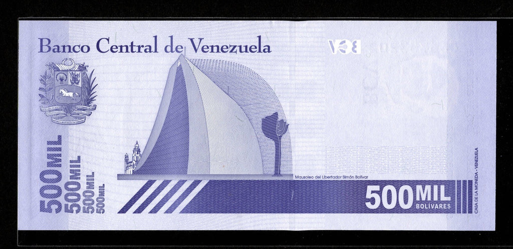Venezuela 500 Mil Bolivar Soberano 2020 UNC qty 50 Pcs 1/2 Bundle New5