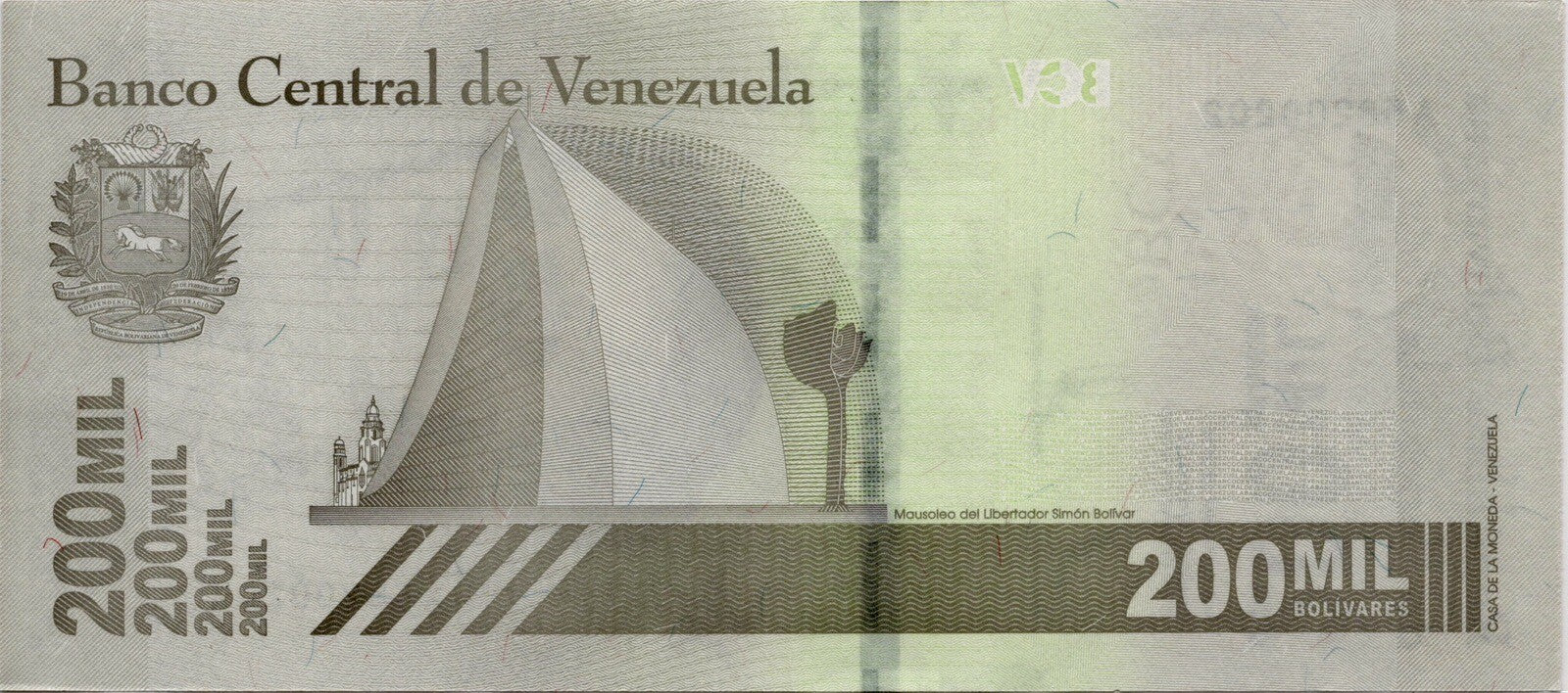 Venezuela 200000 Bolivar Soberano qty 25 2020 UNC 5 Million Bolivar total New5