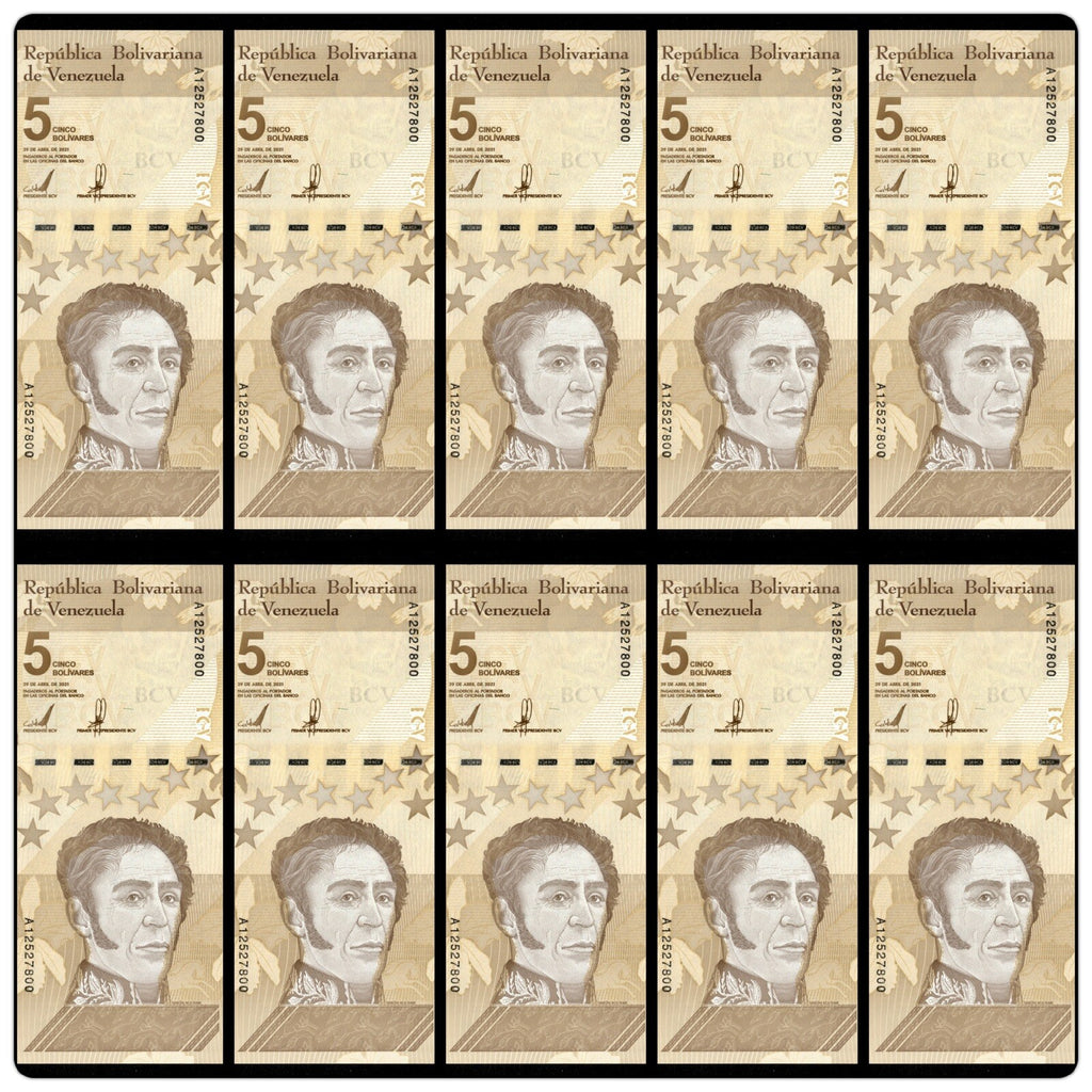 Venezuela 5 Digitales banknotes 2021 qty 10 UNC 5 million bolivars New1