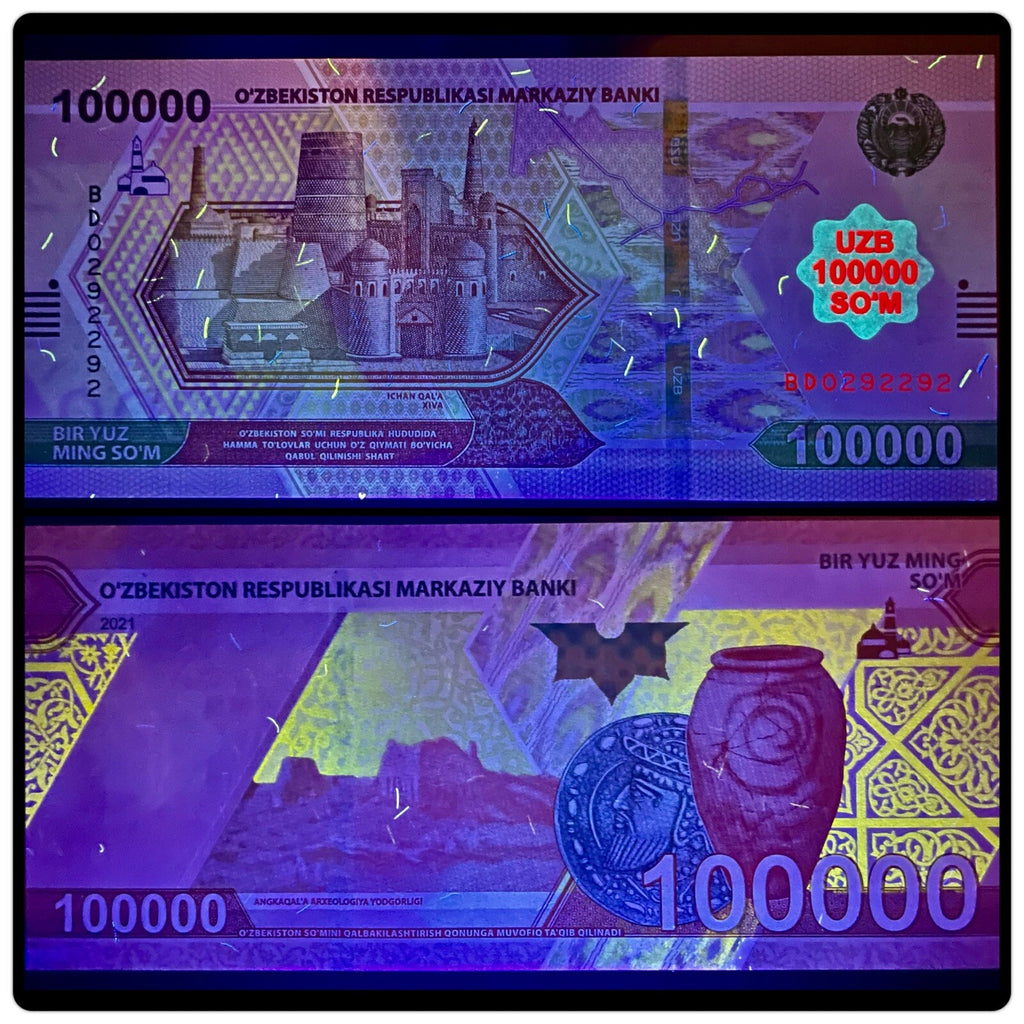 Uzbekistan 2000 5000 10,000 20,000 50,000 100,000 Sum, 6 Pcs SET, 2021, UNC NEW3
