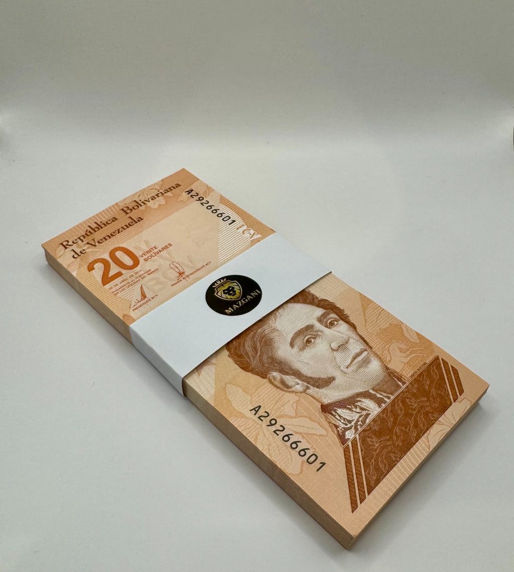 Venezuela 20 Digitales 2021 qty 100 UNC 20 million bolivar soberano Full Bundle1
