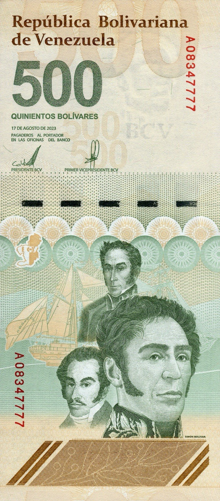 VENEZUELA 500 DIGITALES 2023 qty 100 Cir. 500 million Bolivar S. Full Bundle1