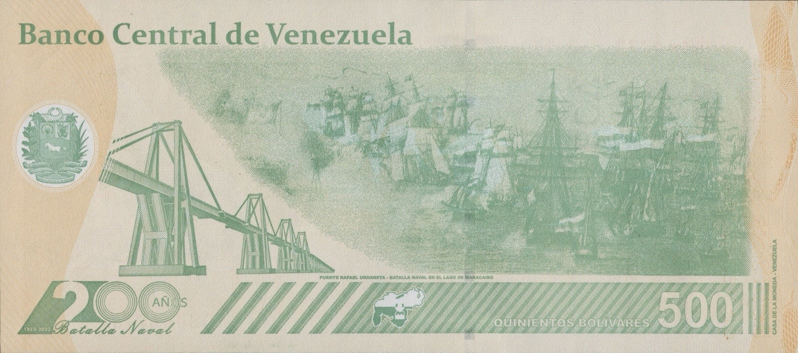 VENEZUELA 500 DIGITALES 2023 qty 5 Cir. 500 million bolivar soberano USA3